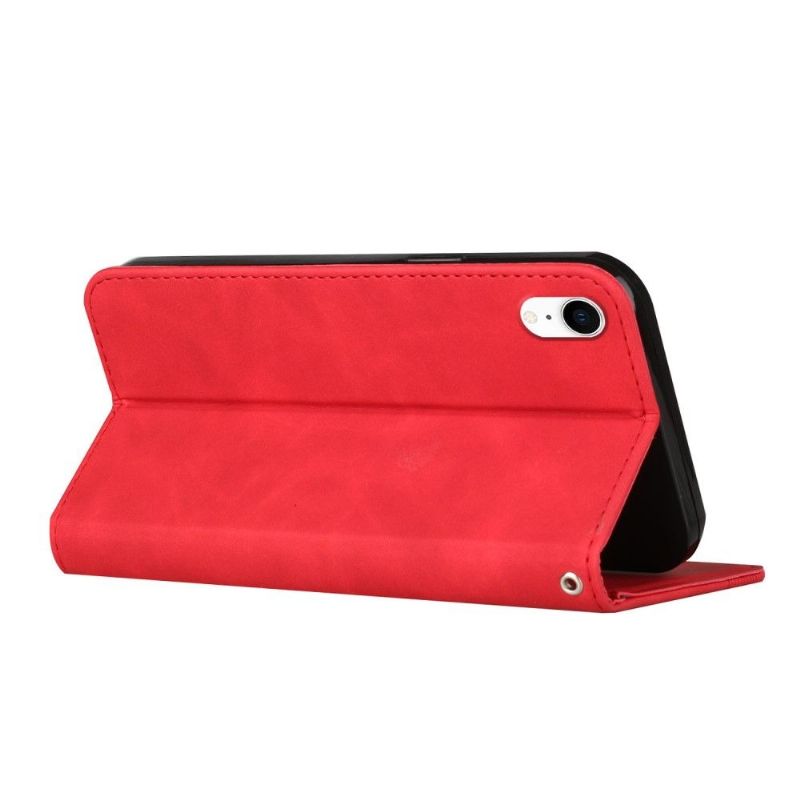 Kožené Pouzdro Na iPhone XR Podnikání Ve Tvaru S