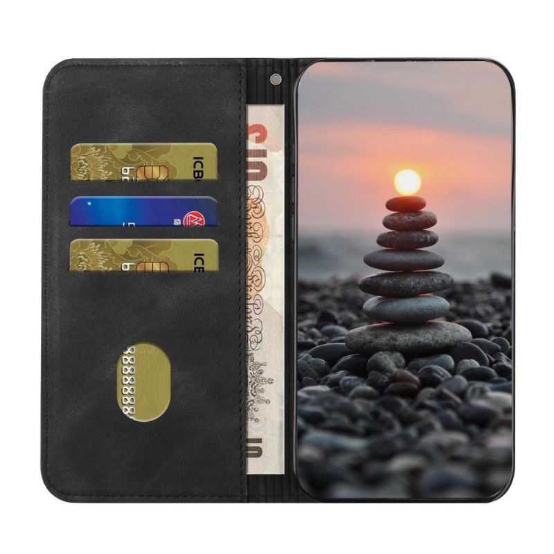 Kožené Pouzdro Na iPhone XR Podnikání Ve Tvaru S
