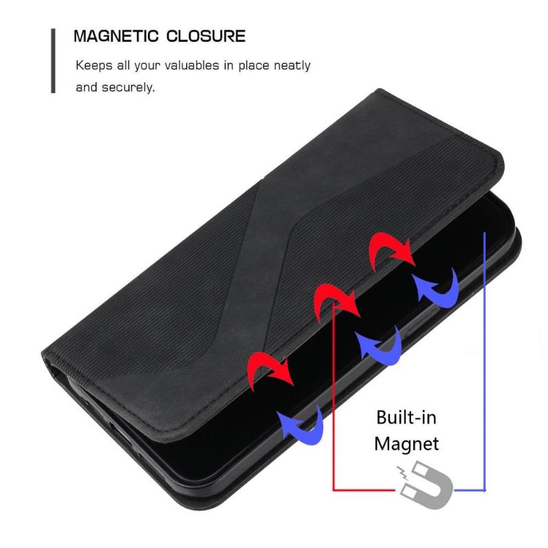Kožené Pouzdro Na iPhone XR Podnikání Ve Tvaru S