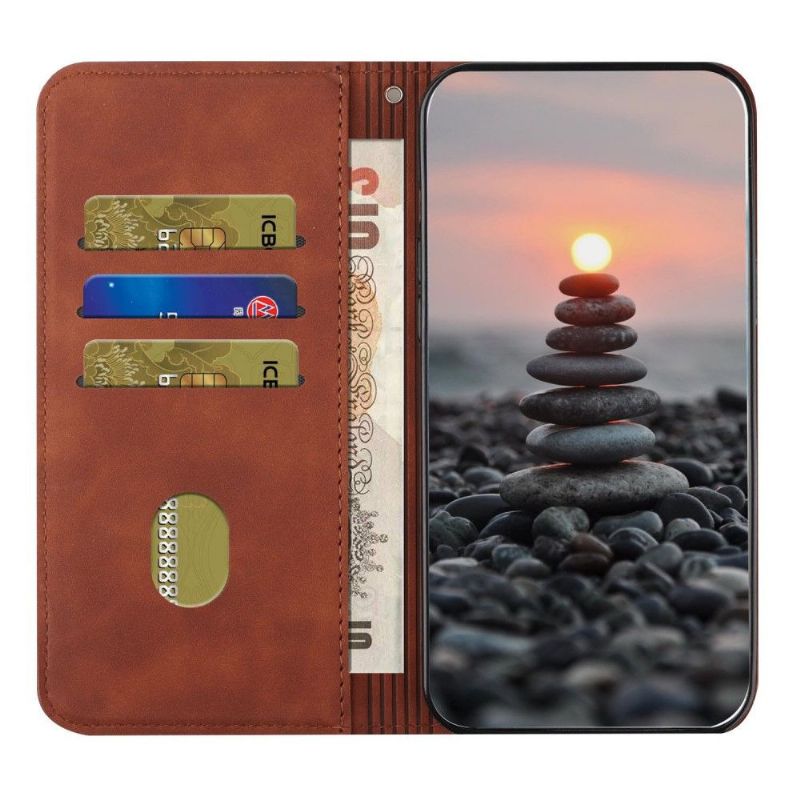 Kožené Pouzdro Na iPhone XR Podnikání Ve Tvaru S