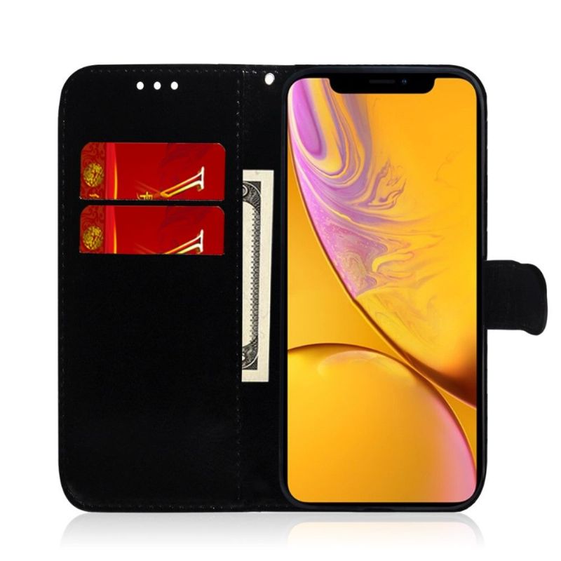Kožené Pouzdro Na iPhone XR Zrcadlový Efekt Z Umělé Kůže