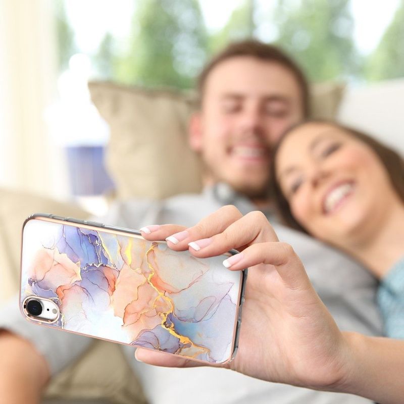 Kryt Na iPhone XR Barevný Mramor