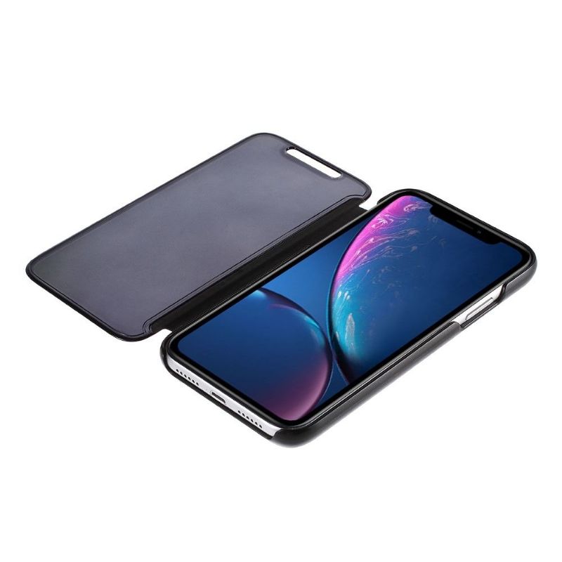 Kryt Na iPhone XR Flipové Pouzdro Zrcadlový Efekt