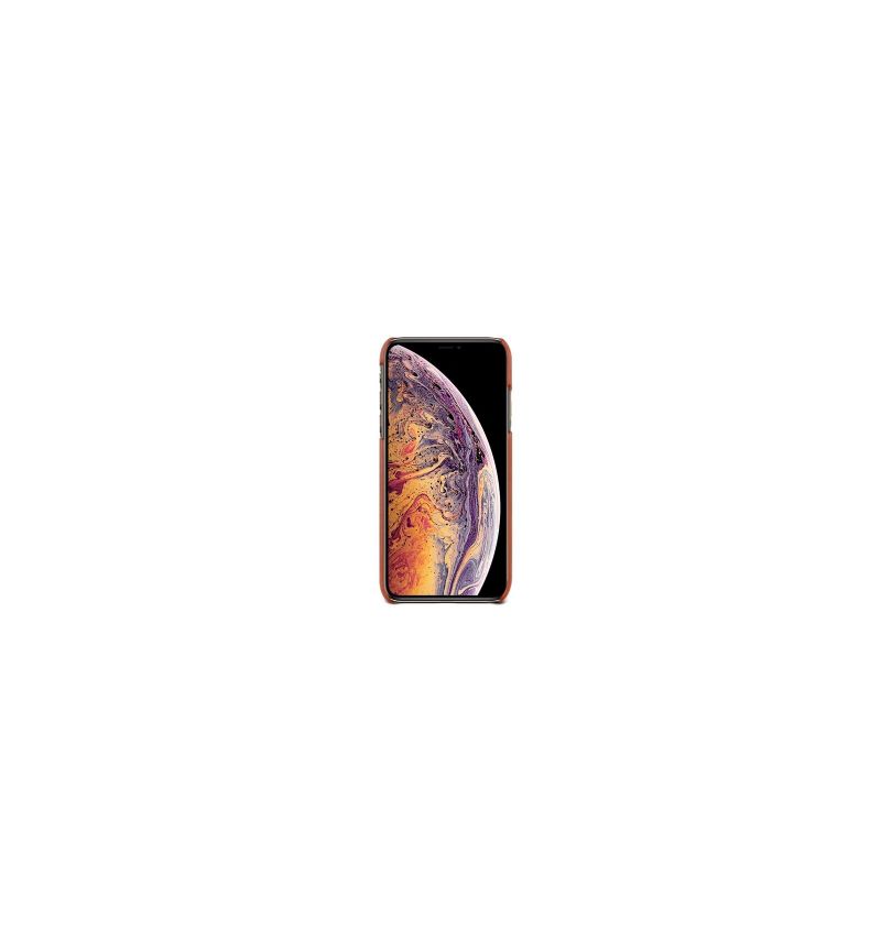 Kryt Na iPhone XR Hnědá Imitace Kůže