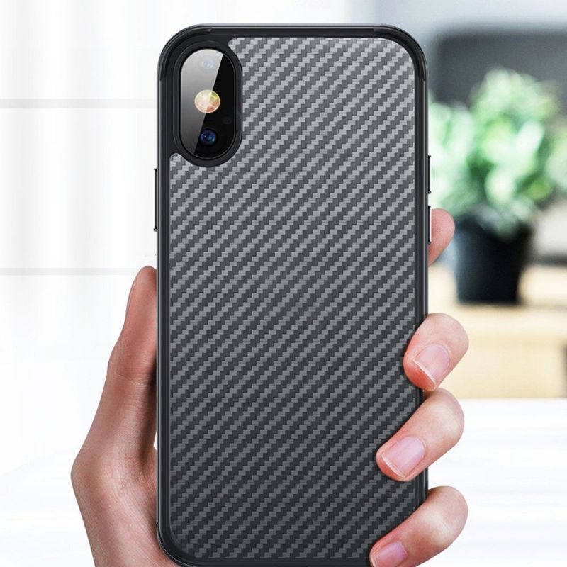 Kryt Na iPhone XR Karbonové Vlákno Ve Stylu Luxusní Série