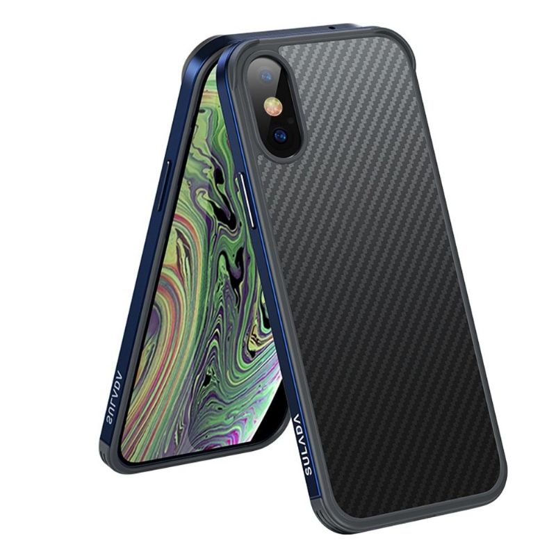 Kryt Na iPhone XR Karbonové Vlákno Ve Stylu Luxusní Série