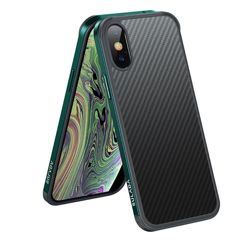 Kryt Na iPhone XR Karbonové Vlákno Ve Stylu Luxusní Série