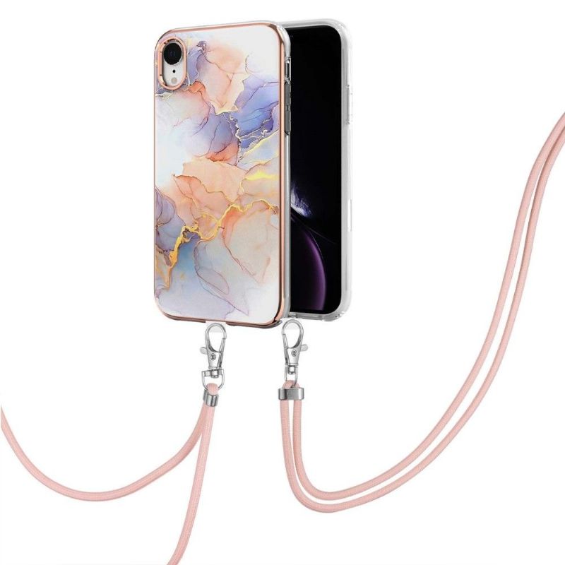 Kryt Na iPhone XR Na Lana Barevný Mramor