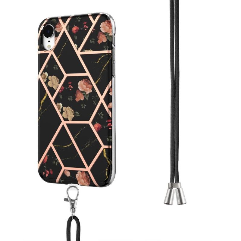 Kryt Na iPhone XR Na Lana Mramor A Květiny
