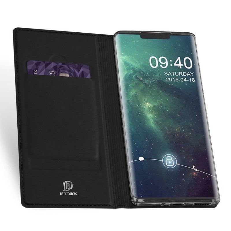 Flipové Pouzdro Na Huawei Mate 30 Pro Držák Saténových Potahových Karet