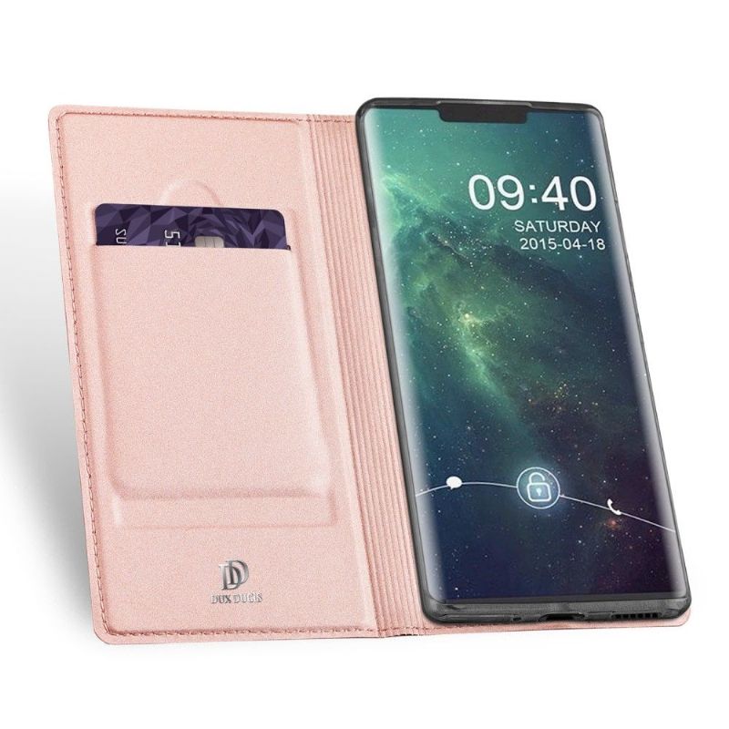Flipové Pouzdro Na Huawei Mate 30 Pro Držák Saténových Potahových Karet