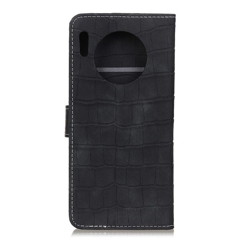Flipové Pouzdro Na Huawei Mate 30 Pro Efekt Croc Z Umělé Kůže