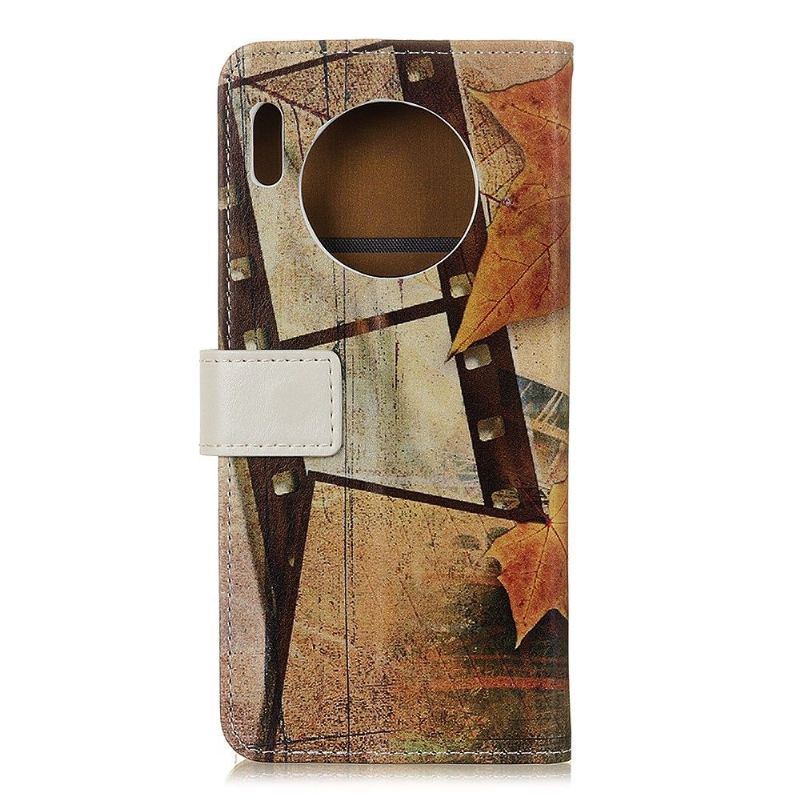 Flipové Pouzdro Na Huawei Mate 30 Pro Eiffelova Věž Na Podzim