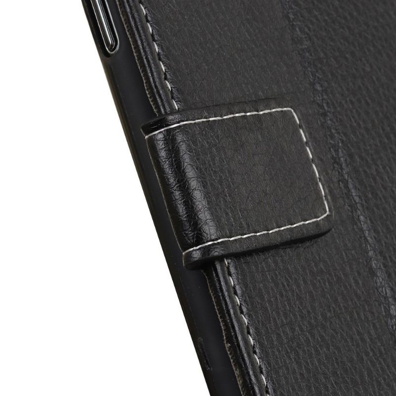Kožené Pouzdro Na Huawei Mate 30 Pro Odkryté Švy S Koženým Efektem