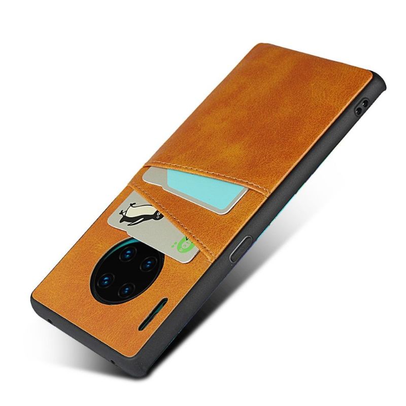 Kryt Na Huawei Mate 30 Pro Kožený Držák Karet S Efekty