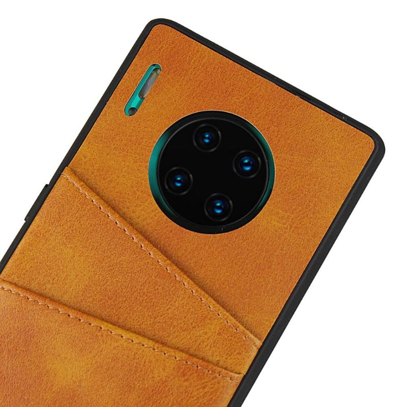 Kryt Na Huawei Mate 30 Pro Kožený Držák Karet S Efekty