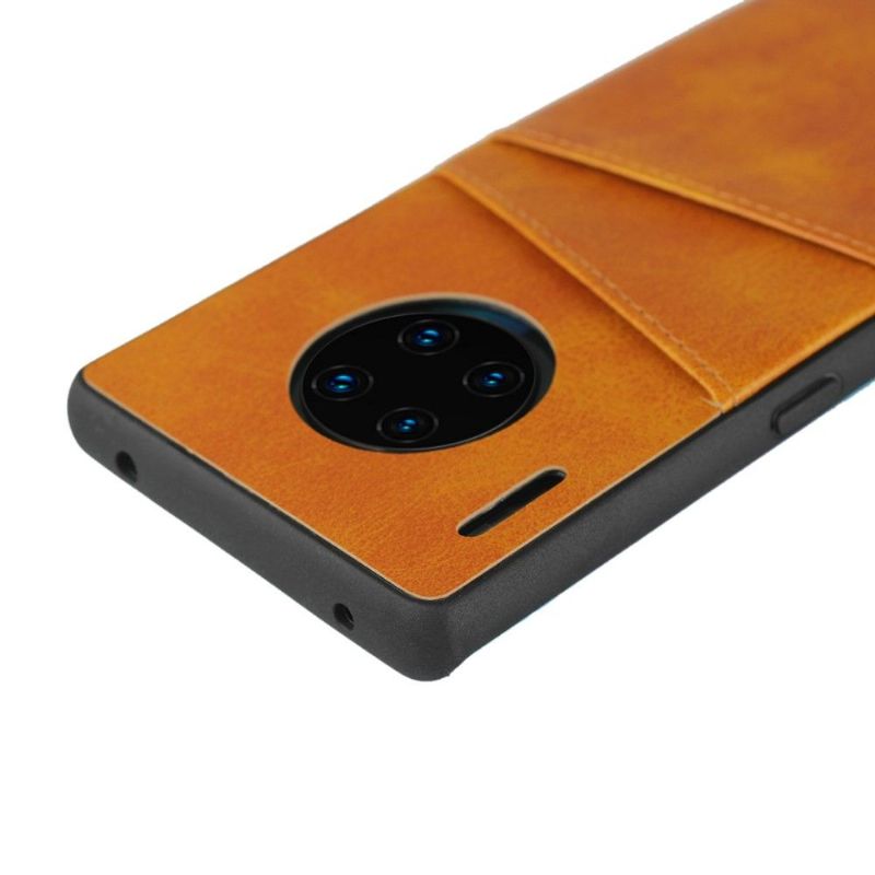 Kryt Na Huawei Mate 30 Pro Kožený Držák Karet S Efekty