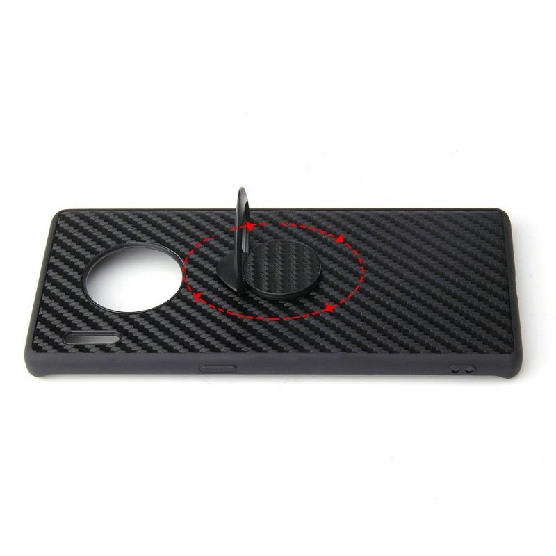 Kryt Na Huawei Mate 30 Pro Uhlíkové Vlákno S Magnetickým Držákem