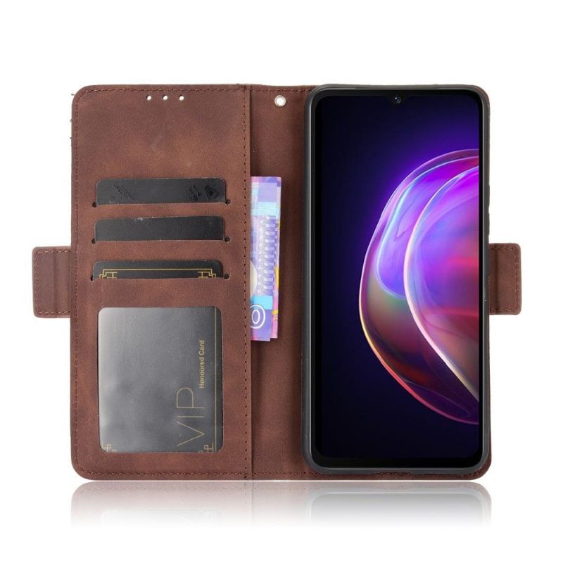 Kožené Pouzdro Na Vivo V21 5G Premium S Držitelem Karty