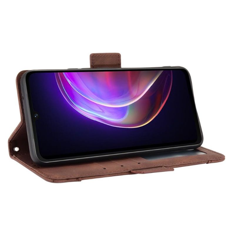 Kožené Pouzdro Na Vivo V21 5G Premium S Držitelem Karty
