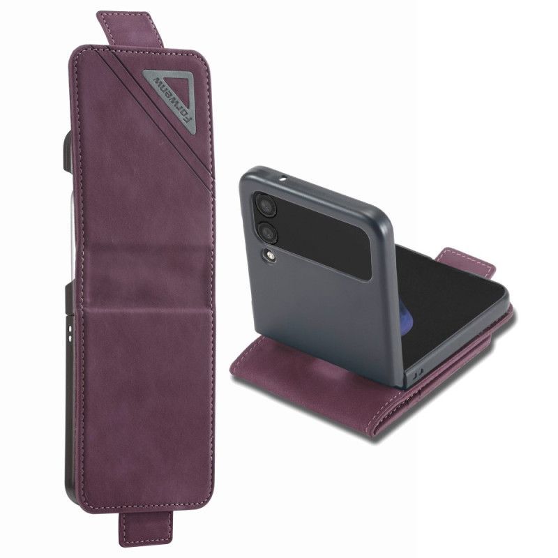 Flipové Pouzdro Na Samsung Galaxy Z Flip 4 Kožené Pouzdro Efekt Kůže Forwenw