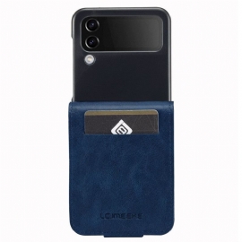 Kožené Pouzdro Folio Na Samsung Galaxy Z Flip 4 Flipové Pouzdro Držák Rfid Karty