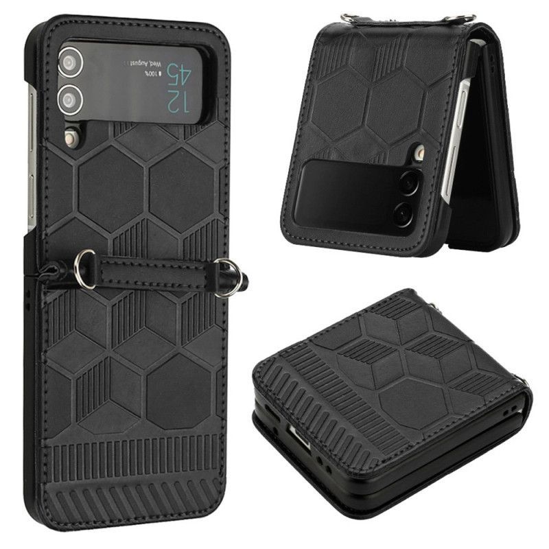 Kryt Na Samsung Galaxy Z Flip 4 Flipové Pouzdro Design Fotbalového Míče