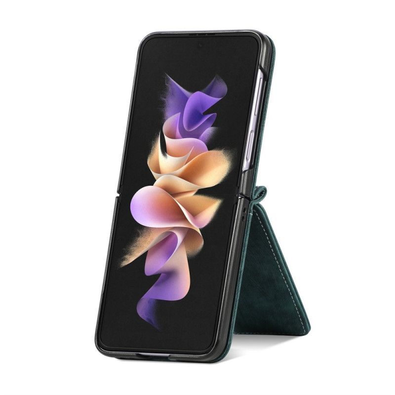 Kryt Na Samsung Galaxy Z Flip 4 Flipové Pouzdro Držák Na Karty / Peněženka Na Mince