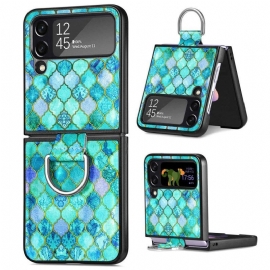 Kryt Na Samsung Galaxy Z Flip 4 Flipové Pouzdro Fantasy S Prstenem Caseneo