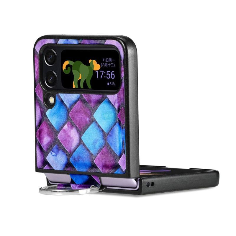 Kryt Na Samsung Galaxy Z Flip 4 Flipové Pouzdro Fantasy S Prstenem Caseneo