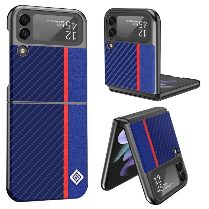 Kryt Na Samsung Galaxy Z Flip 4 Flipové Pouzdro Karbonové Vlákno Lc.imeeke