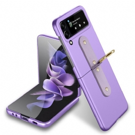 Kryt Na Samsung Galaxy Z Flip 4 Flipové Pouzdro Kovový Prsten