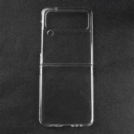 Kryt Na Samsung Galaxy Z Flip 4 Flipové Pouzdro Průhledný Plast