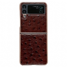Kryt Na Samsung Galaxy Z Flip 4 Flipové Pouzdro Pštrosí Styl