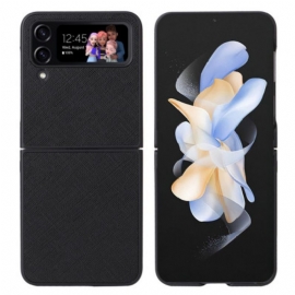 Kryt Na Samsung Galaxy Z Flip 4 Flipové Pouzdro Textura Kůže