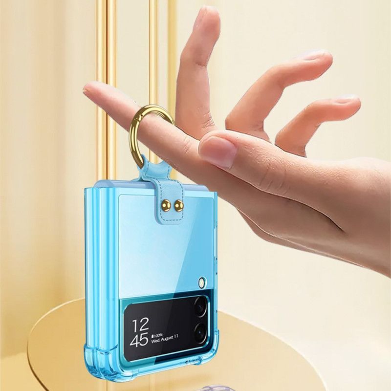 Kryt Na Samsung Galaxy Z Flip 4 Flipové Pouzdro Tónováno Prstencem Gkk