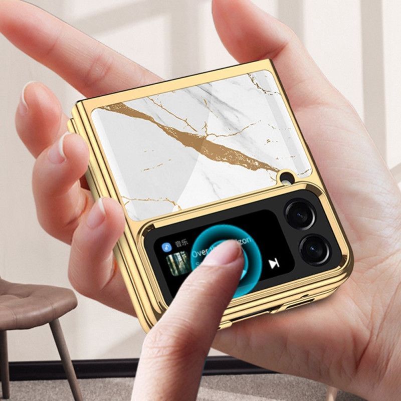 Kryt Na Samsung Galaxy Z Flip 4 Flipové Pouzdro Tvrzené Sklo Gkk Harlequin