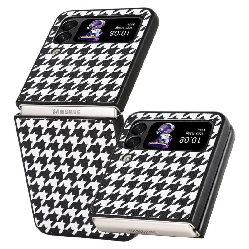 Kryty Na Mobil Na Samsung Galaxy Z Flip 4 Flipové Pouzdro Houndstooth