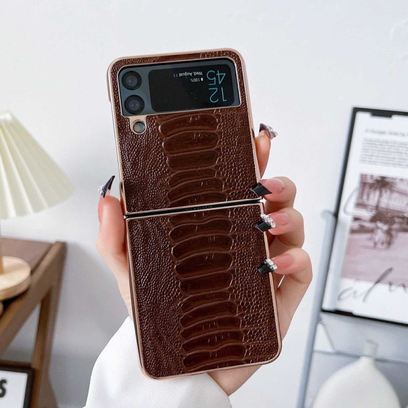 Kryty Na Mobil Na Samsung Galaxy Z Flip 4 Flipové Pouzdro Krokodýlí Design