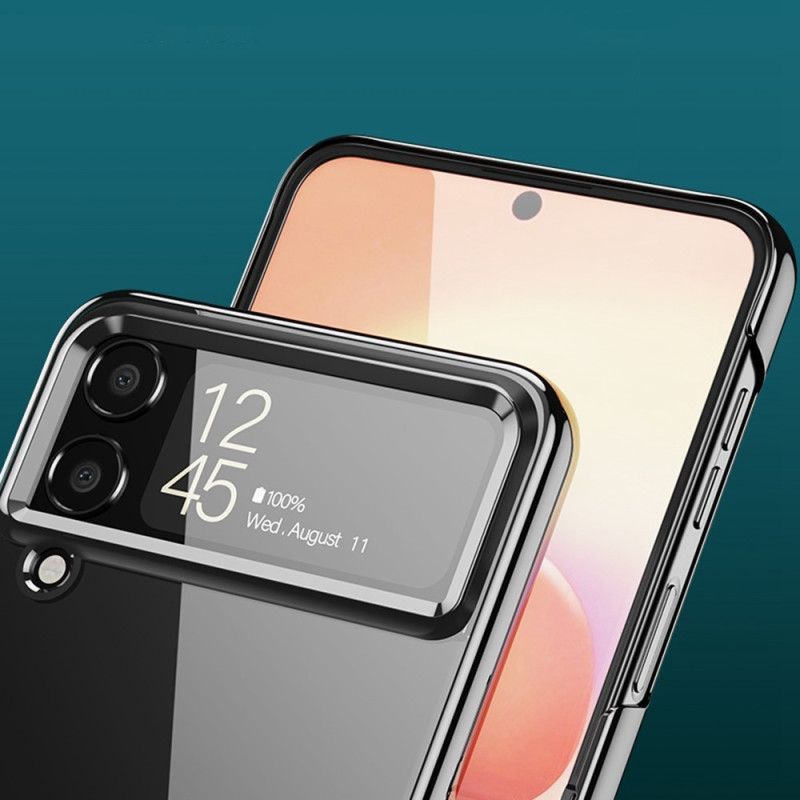 Kryty Na Mobil Na Samsung Galaxy Z Flip 4 Flipové Pouzdro Okraje Kovového Stylu