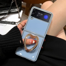 Kryty Na Mobil Na Samsung Galaxy Z Flip 4 Flipové Pouzdro Stojan Na Srdce