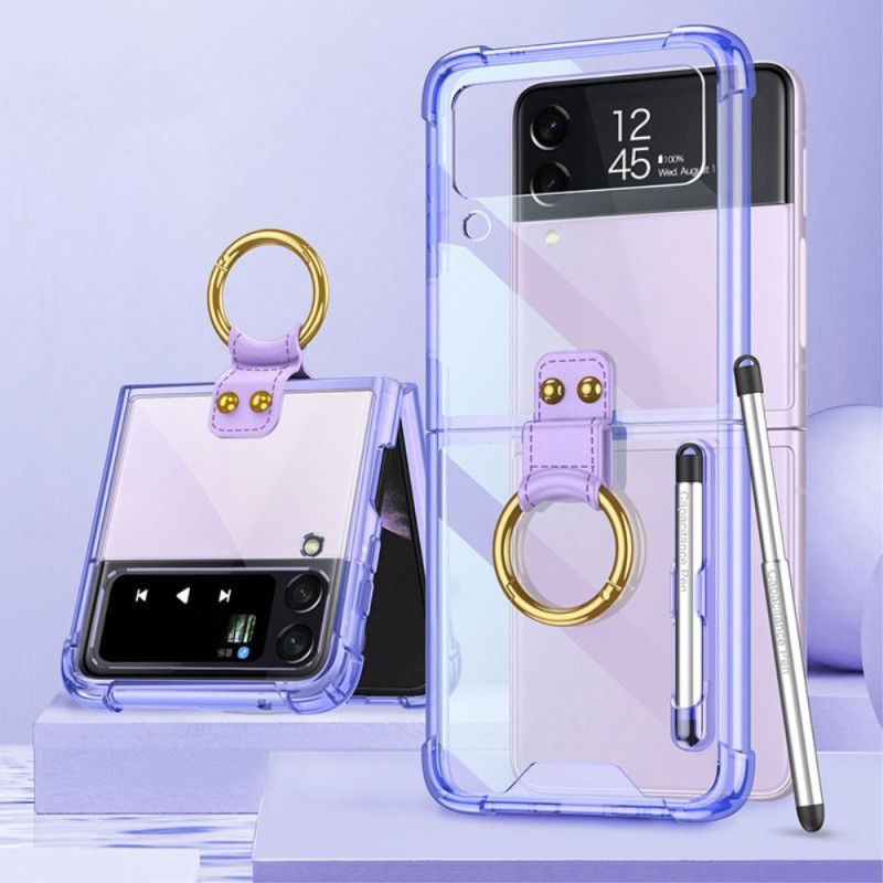 Kryty Na Mobil Na Samsung Galaxy Z Flip 4 Flipové Pouzdro Tónováno Stylusem Gkk