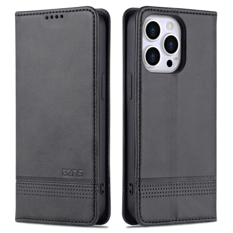 Kožené Pouzdro Folio Na iPhone 16 Pro Max Azns