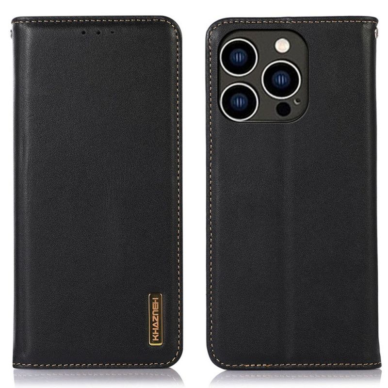 Kožené Pouzdro iPhone 16 Pro Max Kryty Na Mobil Khazneh Kůže