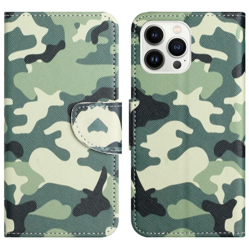 Kožený Kryt iPhone 16 Pro Max Kamufláž