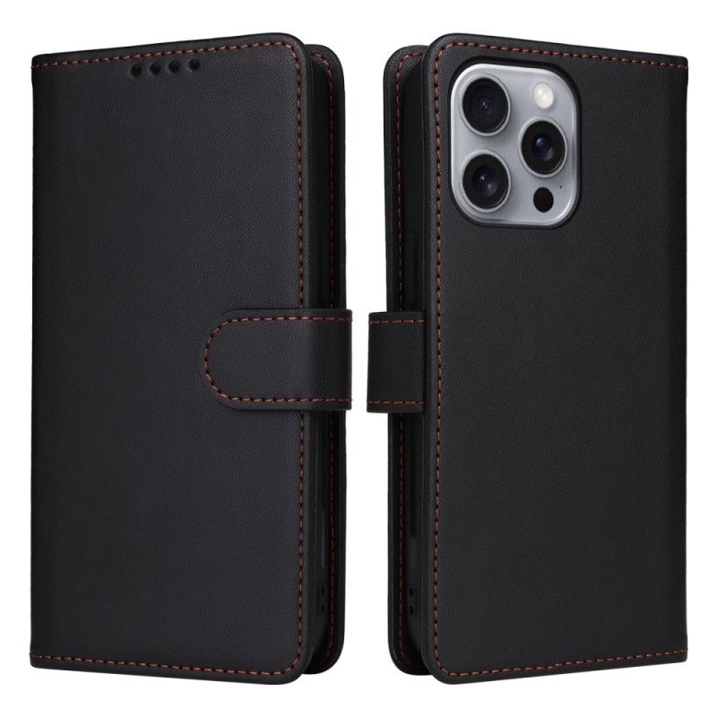 Kožený Kryt iPhone 16 Pro Max Odnímatelné Pouzdro