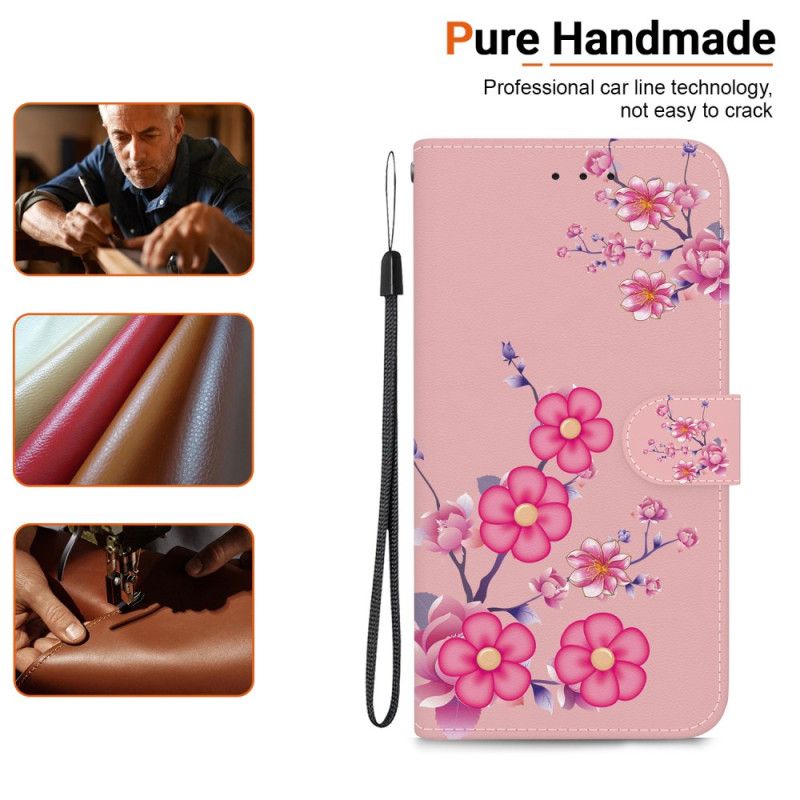Kožený Kryt iPhone 16 Pro Max Popruh Sakury