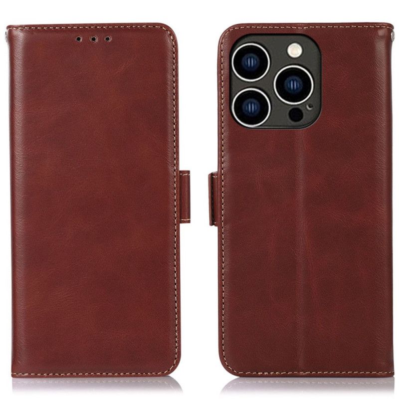 Kožený Kryt iPhone 16 Pro Max Prémiová Ochrana Rfid