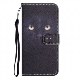 Kožený Kryt iPhone 16 Pro Max Strappy Cat Eyes