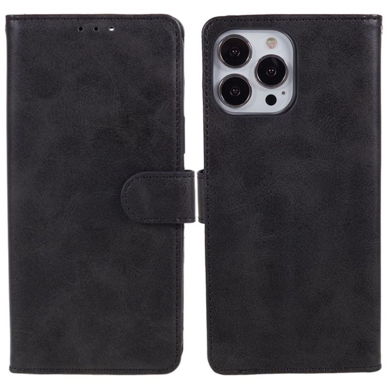 Kožený Kryt Na iPhone 16 Pro Max Design Z Umělé Kůže